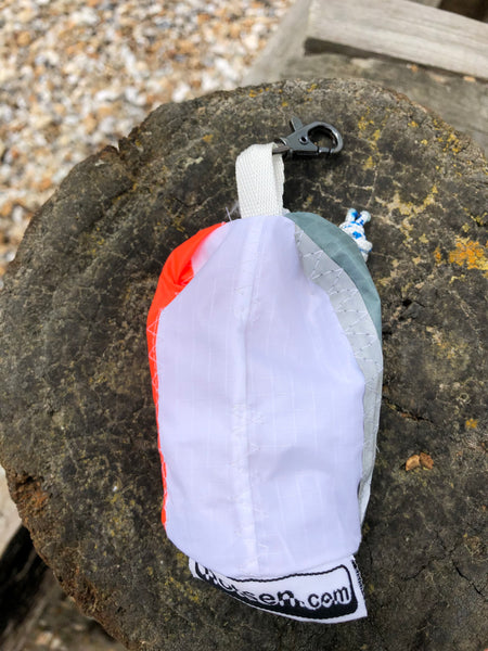Small handy pouch that fits keys, poop bags and credit cards. Useful for dog walks, going out for a jog, or going to the gym.